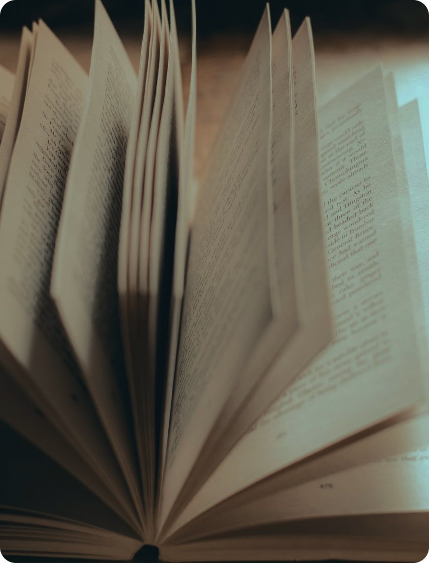An author working on a book